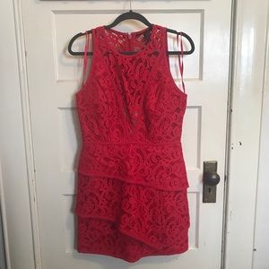 BCBG Max Azaria red cocktail dress